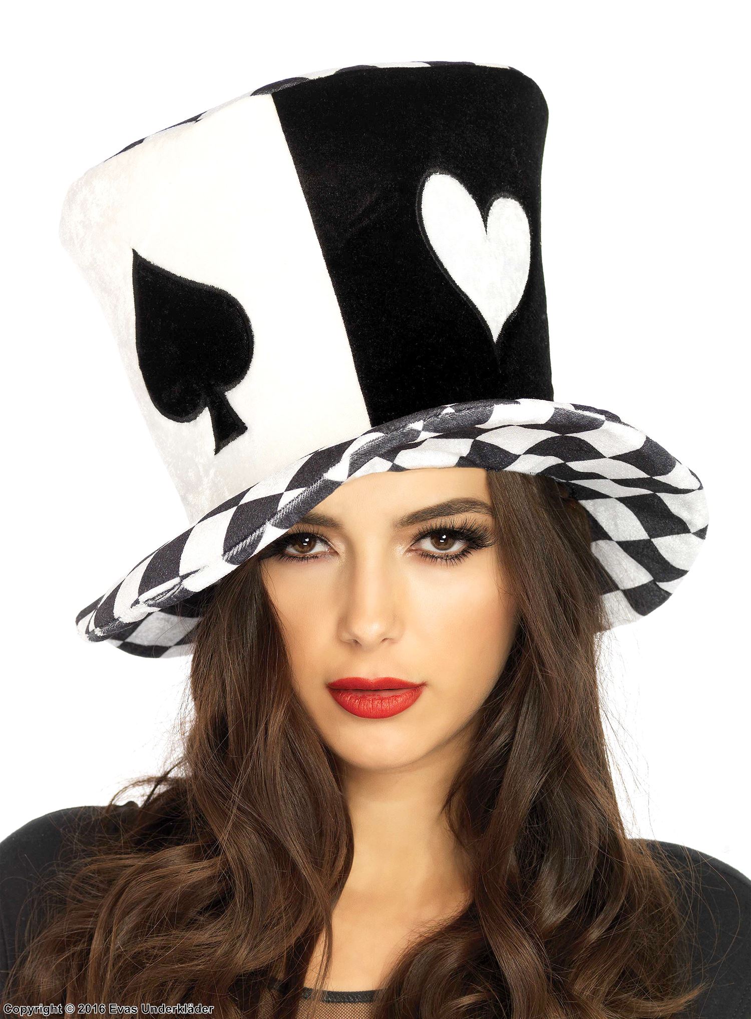 Mad Hatter, costume hat, checkered pattern